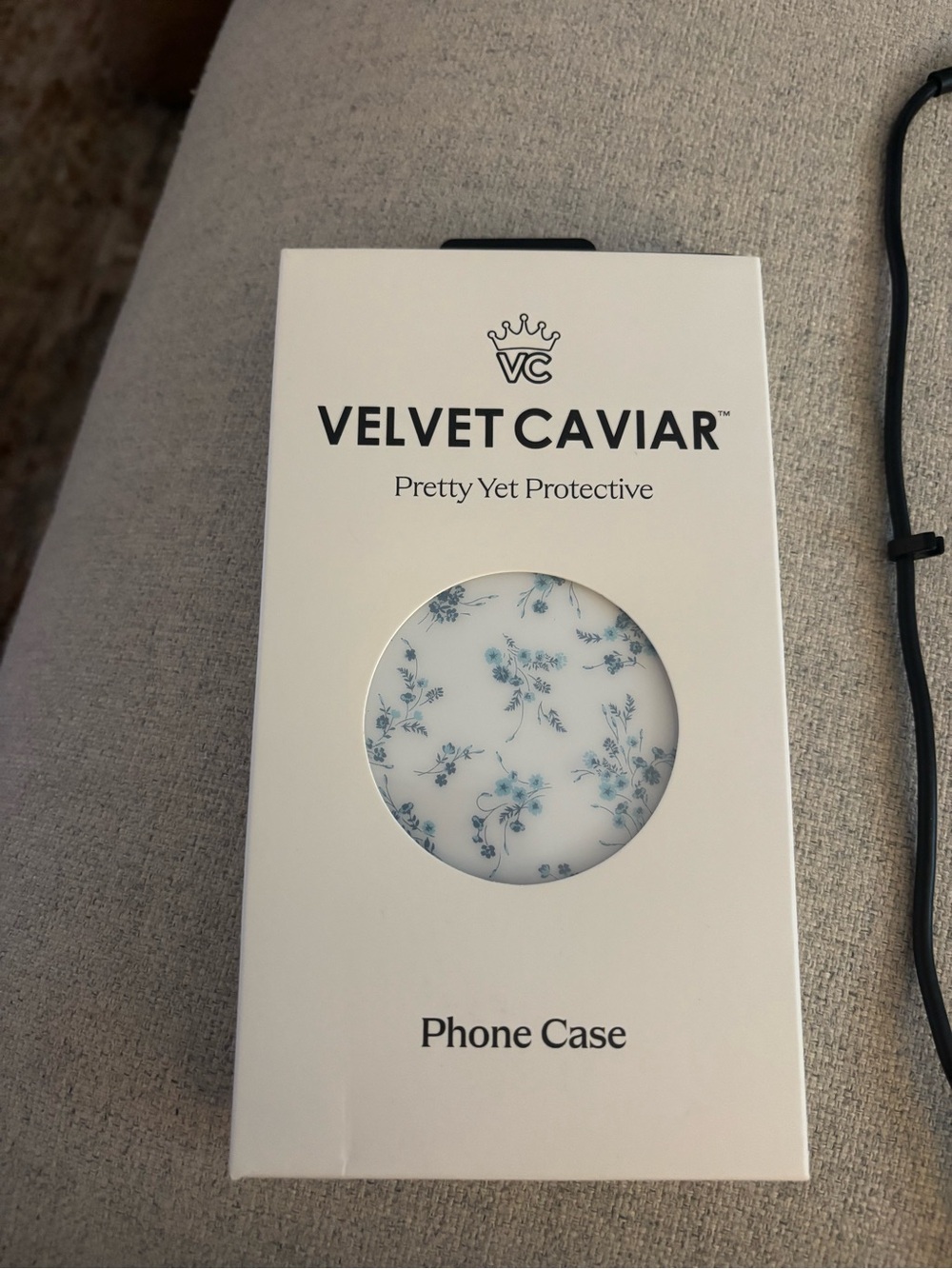 iPhone 15 Velvet Caviar Blue Floral Phone Case